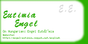 eutimia engel business card